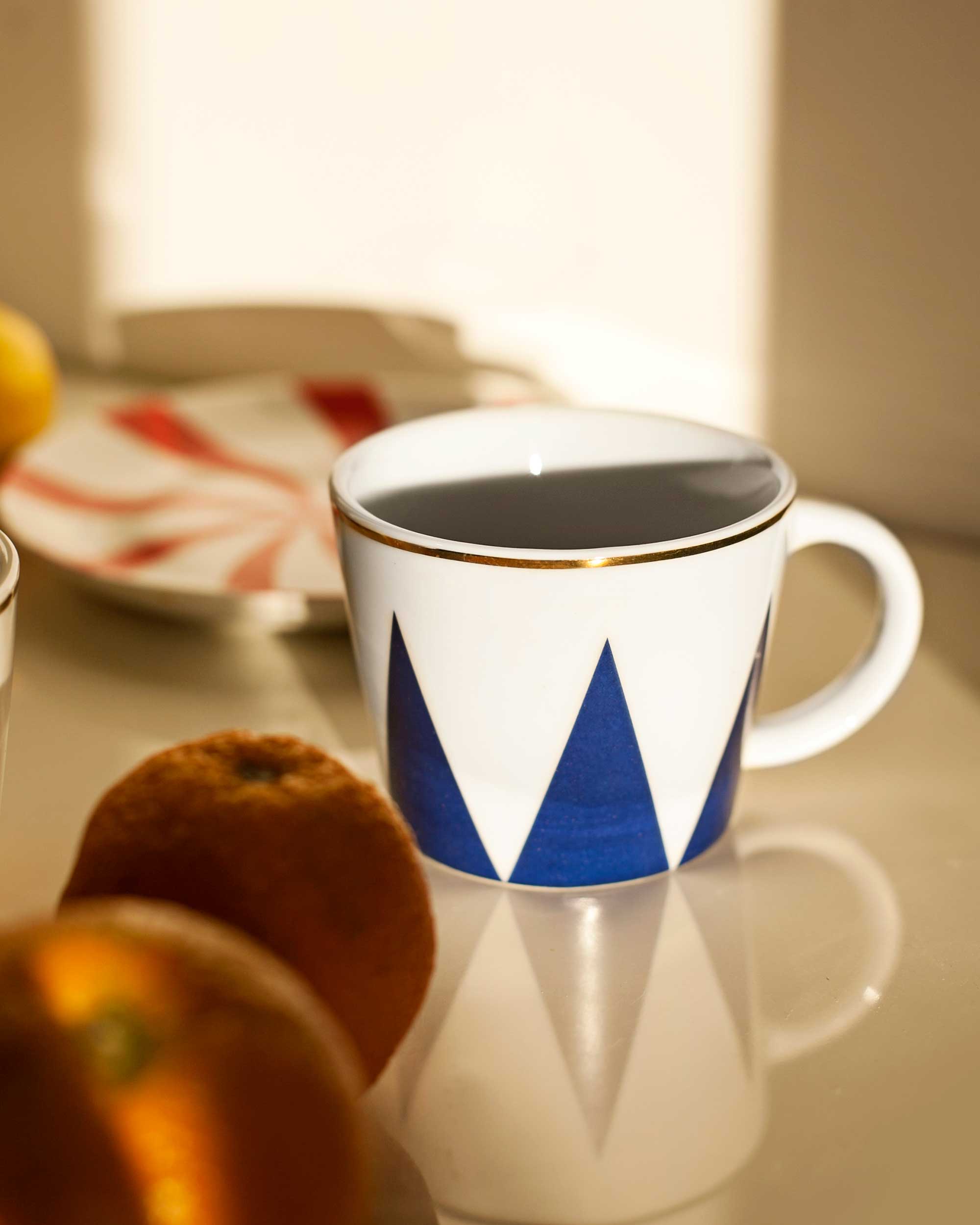 CANECA EM PORCELANA MAXXI - LOLLIPOP AZUL