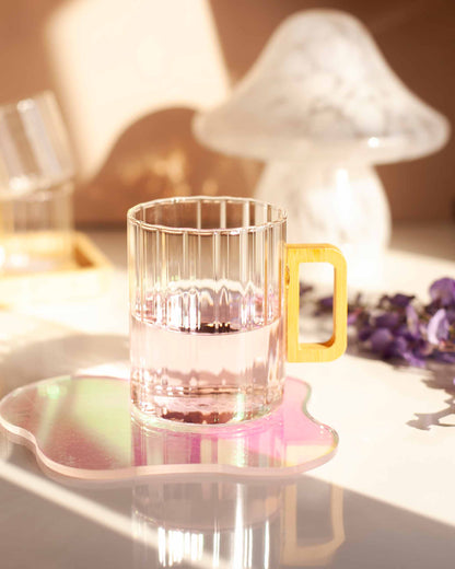 CANECA TRANSPARENTE BAMBU- 450ML