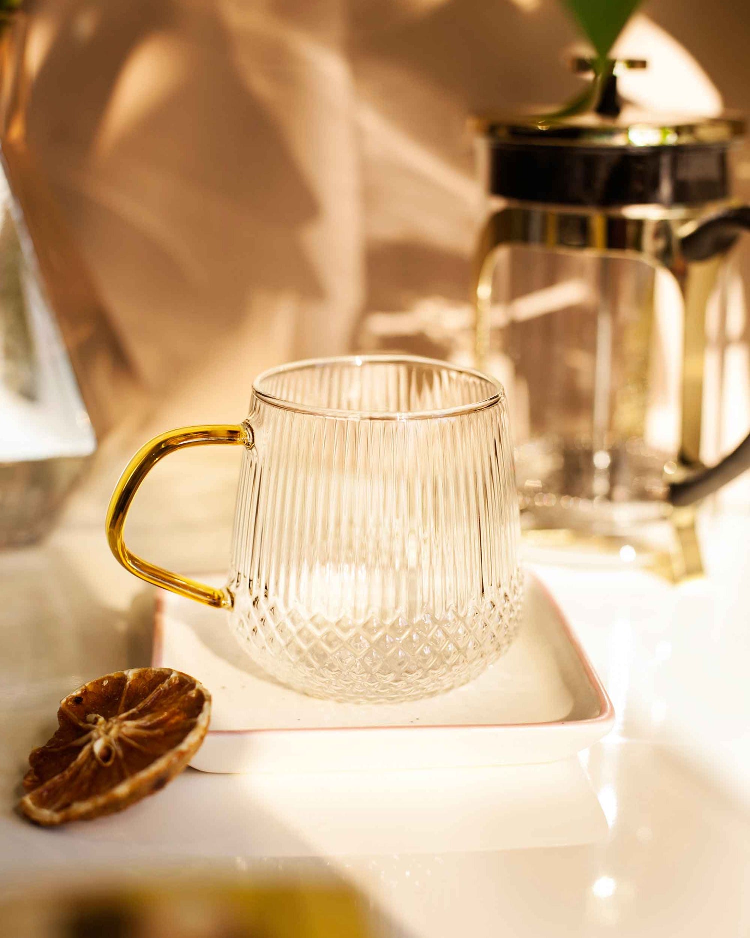 CANECA CANELADA DAISY- 350ML
