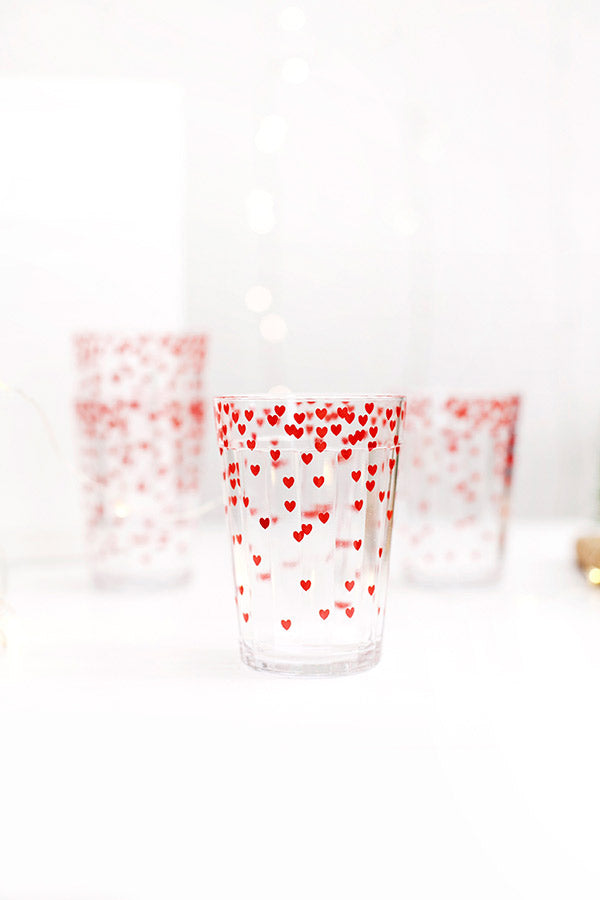 COPO AMERICANO- CHUVA DE CORAÇÃO VERMELHO (UNID)