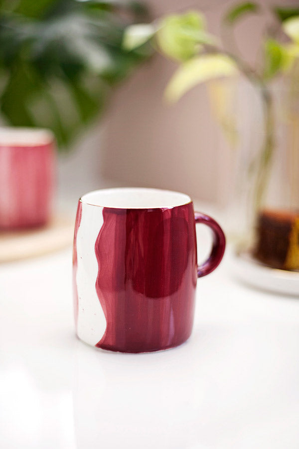 CANECA PORCELANA - SAND MARSALA